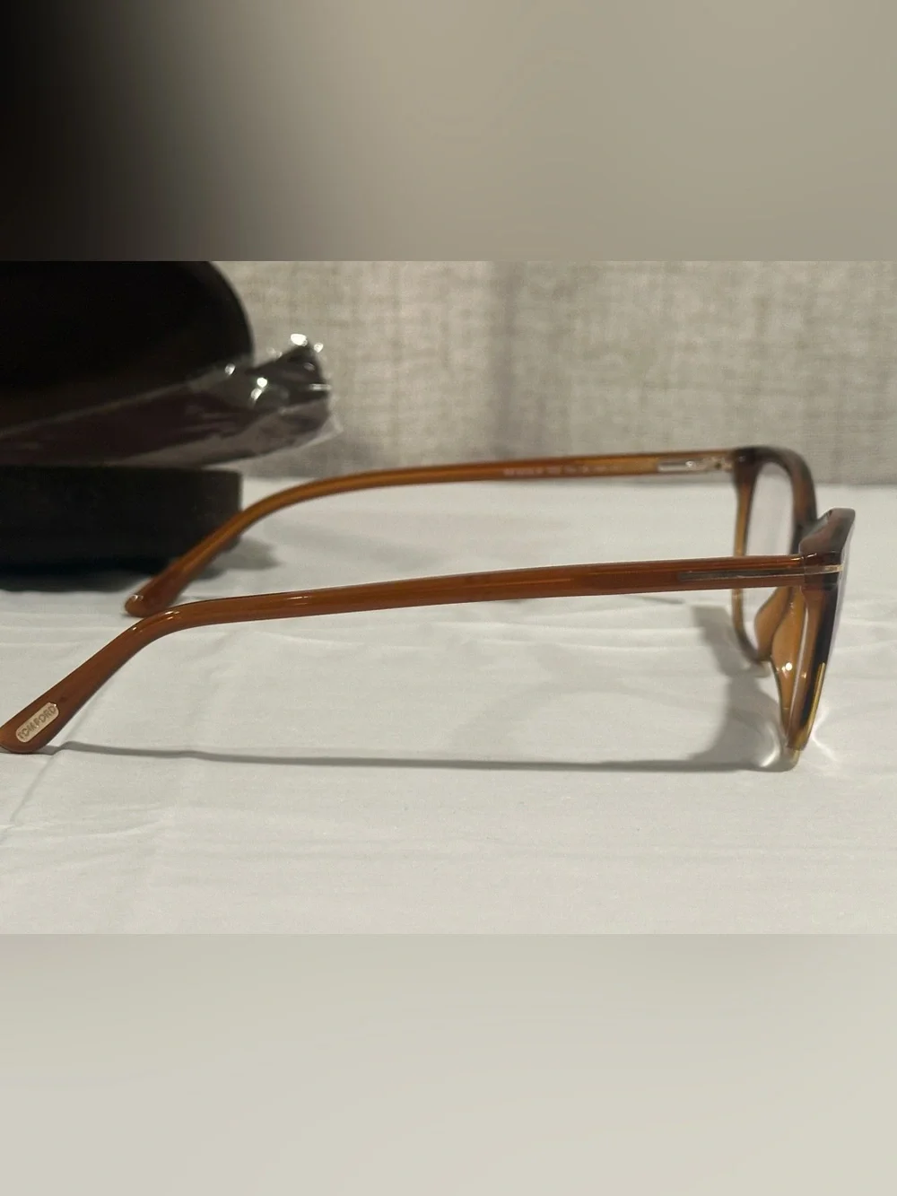 Tom Ford FT5636-B Eyeglasses Brown Havana Made in Italy w/ Case